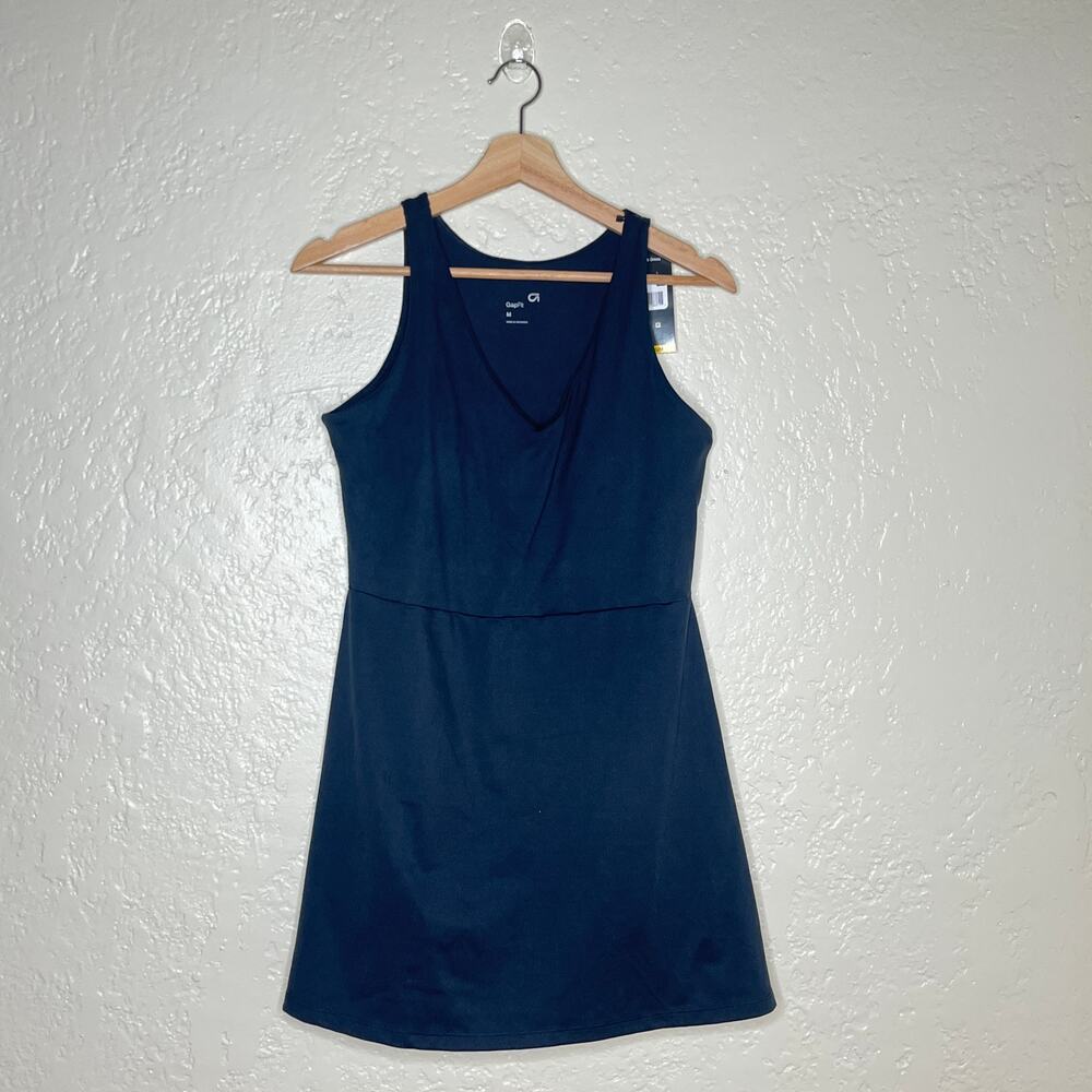 GapFit Active‎ Tank Dress Built In Shorts Athleisure Women Black Medium NWT